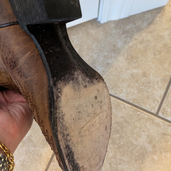 J.B. Dillon Brown Western Heeled Boots - Picture 7 of 7